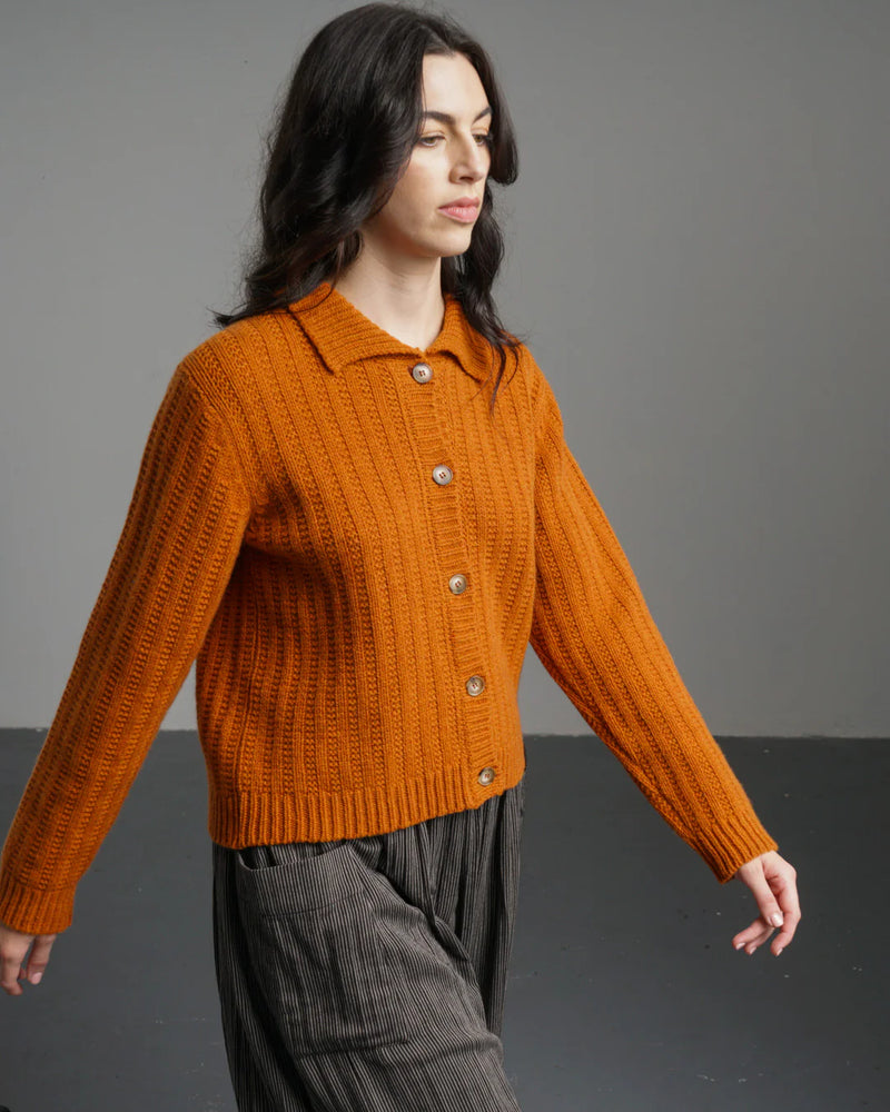 Bonnie Polo Cardigan - Oxide