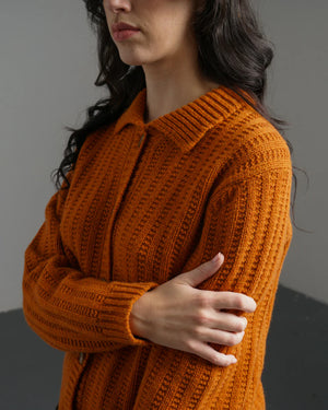Bonnie Polo Cardigan - Oxide