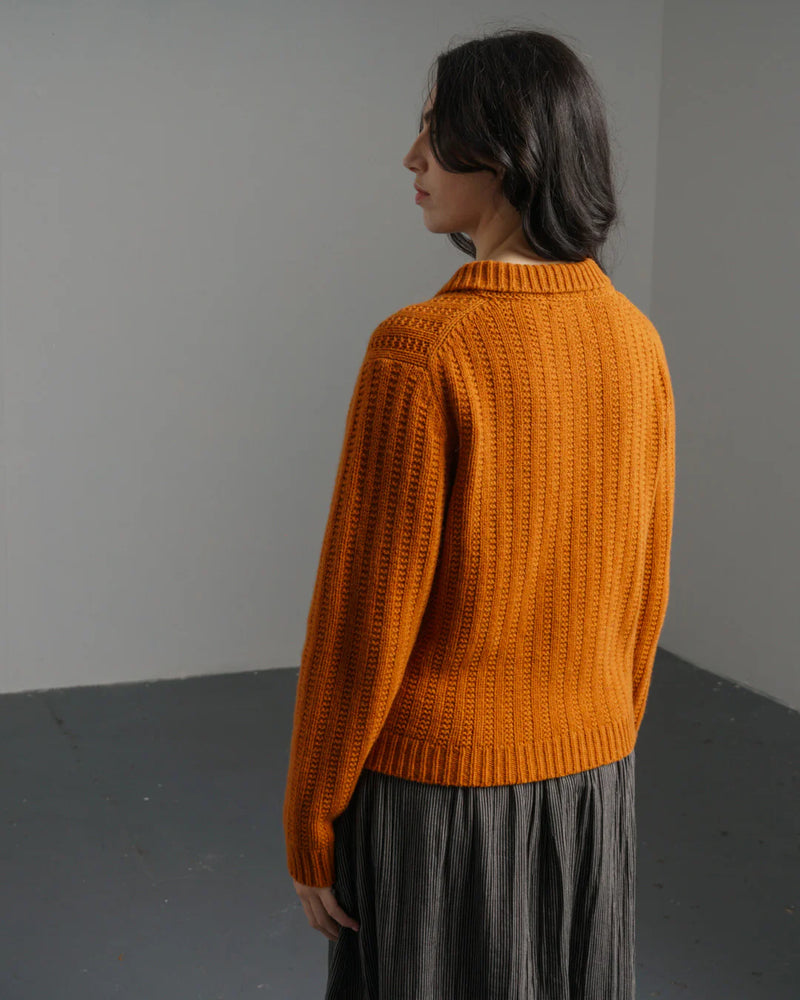 Bonnie Polo Cardigan - Oxide