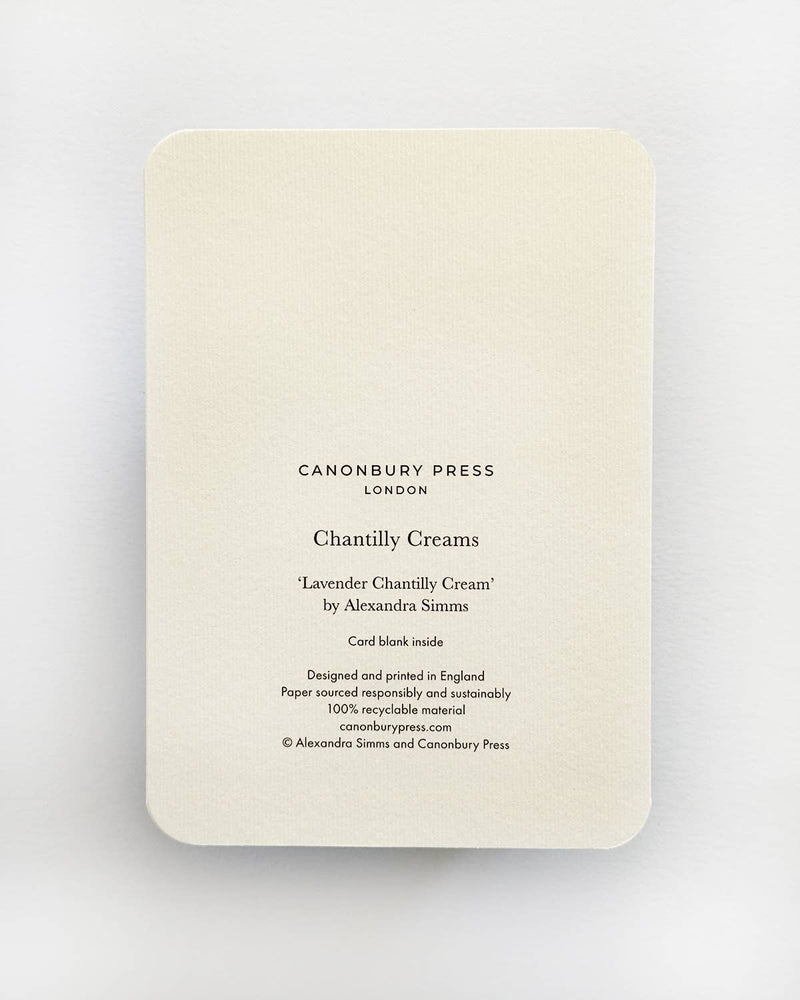 Lavender Chantilly Cream Greeting Card