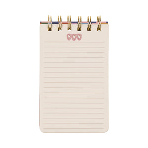 A Dopo Hearts Twin Wire Notepad