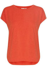 Rebel Round Neck T Shirt - Orange