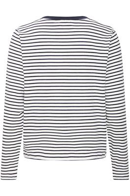 Mira Long Sleeve T Shirt - Total Eclipse Stripe