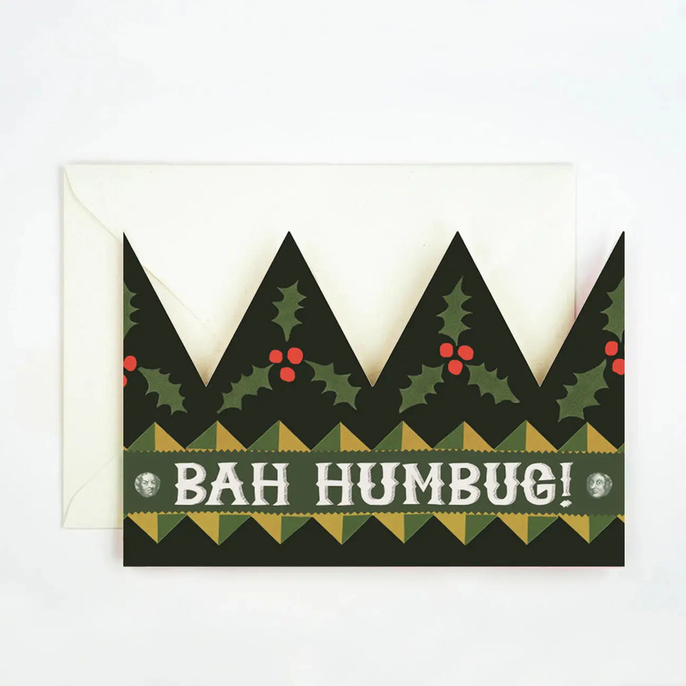 Bah Humbug Crown Card