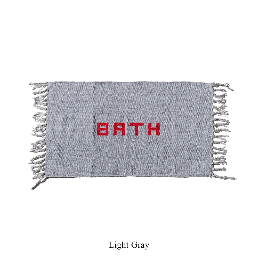 Hand-Loomed Bath Mat - Grey