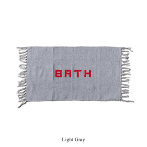 Hand-Loomed Bath Mat - Grey