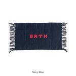 Hand-Loomed Bath Mat - Navy Blue