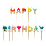 Rainbow 'Happy Birthday' Letter Candles