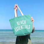 Beach Essentials Canvas Bag - Mint
