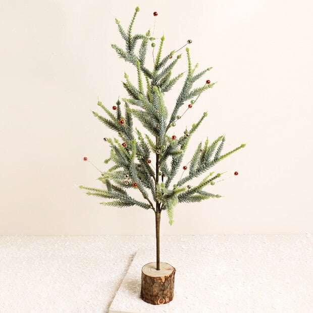 Beaded Pine Tree Standing Decoration