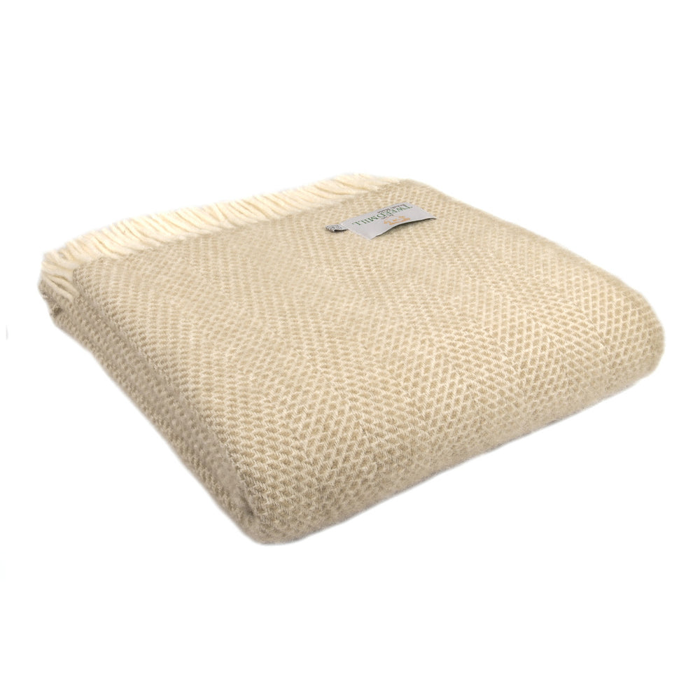 Beehive Blanket - Oatmeal