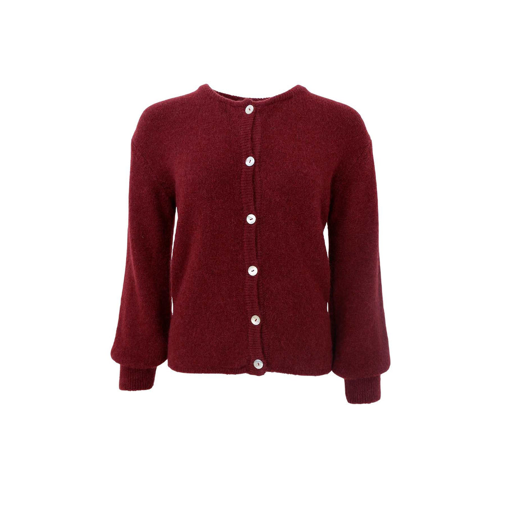 Bella Knitted Cardigan - Plum