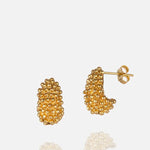 Bellona Earrings - Cast Bronze Gold Plated