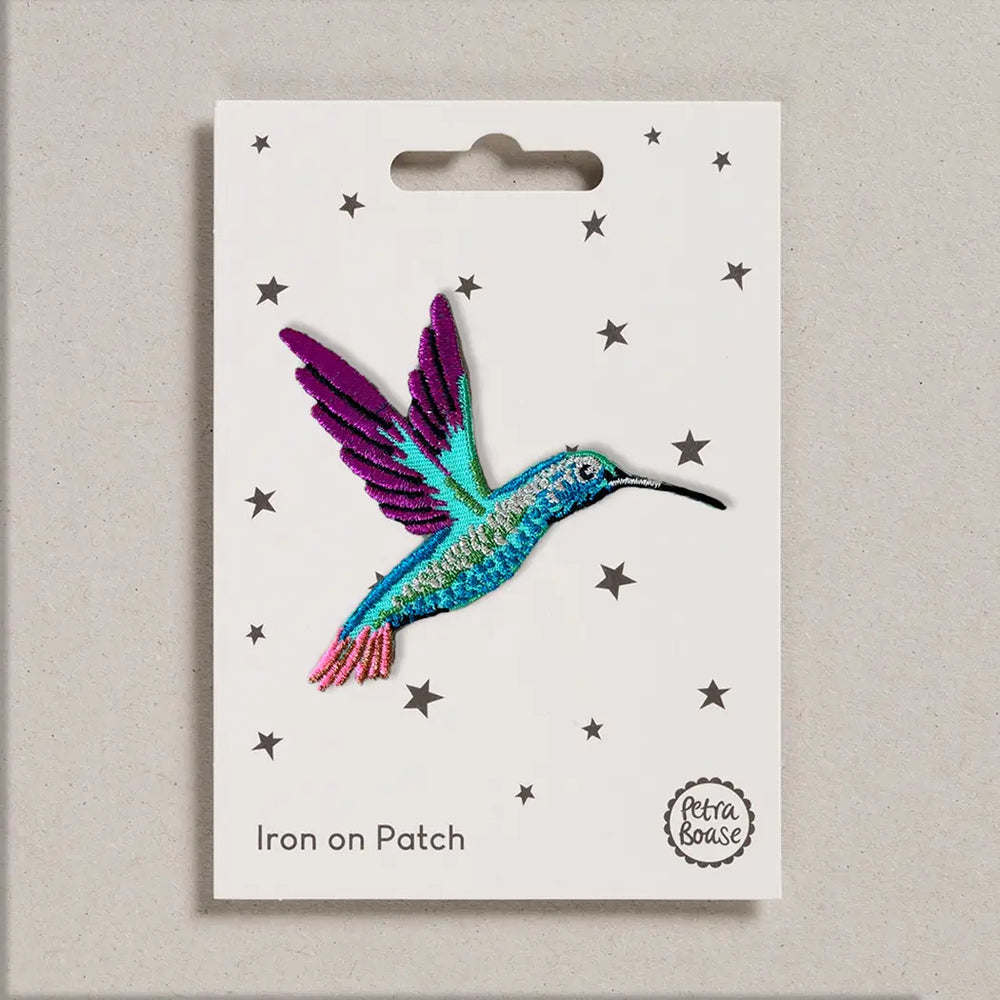 Iron On Patch - Hummingbird