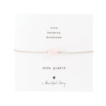 Gemstone Card Rose Quartz Bracelet