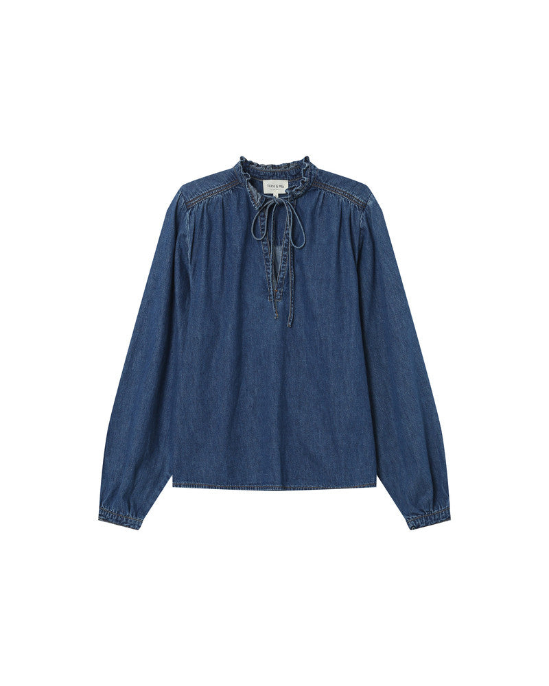 Salsa Denim Blouse