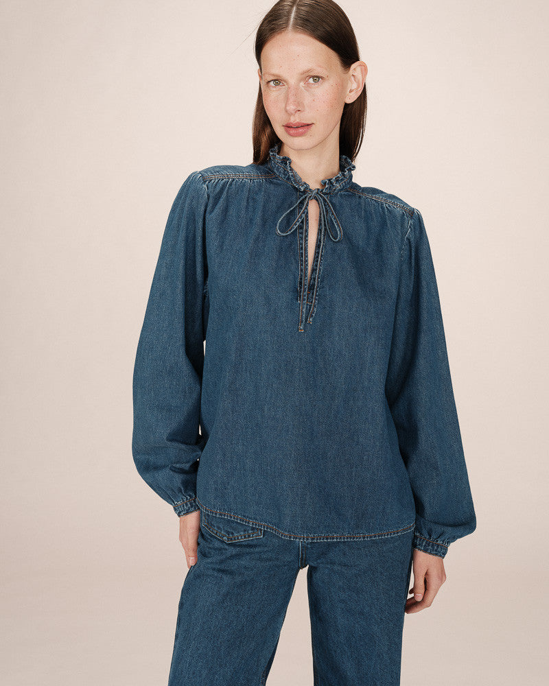 Salsa Denim Blouse