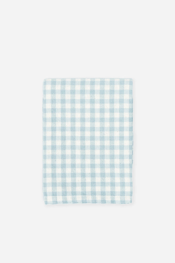 Tea Towel - Light Blue and White Check