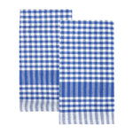 Gingham Napkins/ Teatowels - Blue - Pair