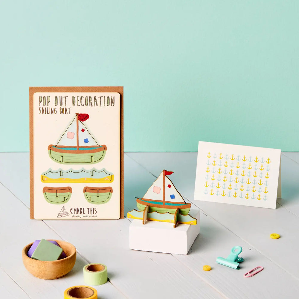 Boat Pop-Out Card