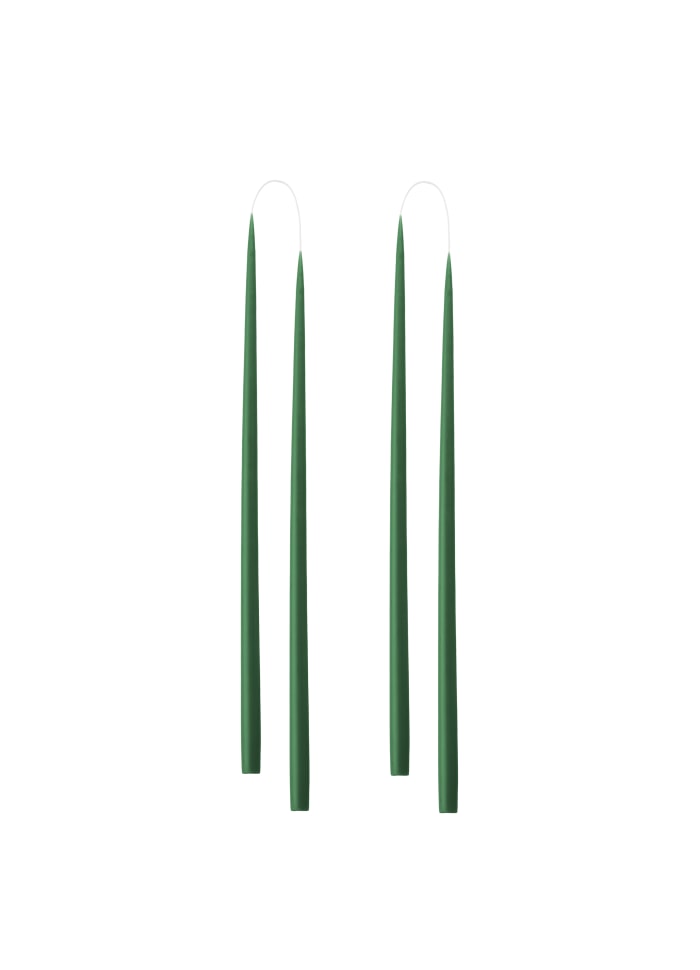Hand Dipped and Dyed Slim Candles  1.3 cm H= 28 cm (Pair)