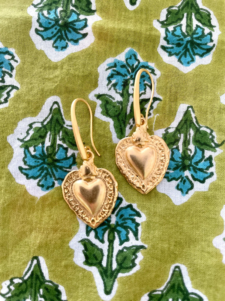 Heart of Gold  Earrings