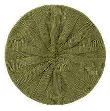 Bowden Colourblock Rib Beret - Greenbean