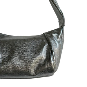 Brixton Crossbody Sling Bag - Silver Leather Small