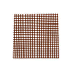 Brown Gingham Print Paper Napkins - Pack of 20