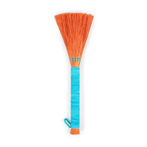 Seagrass Brush in Nanking Blue & Marigold