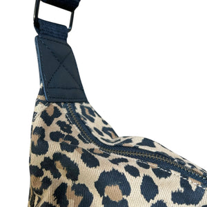 Brixton Crossbody Sling Bag - Sand Leopard Print Large