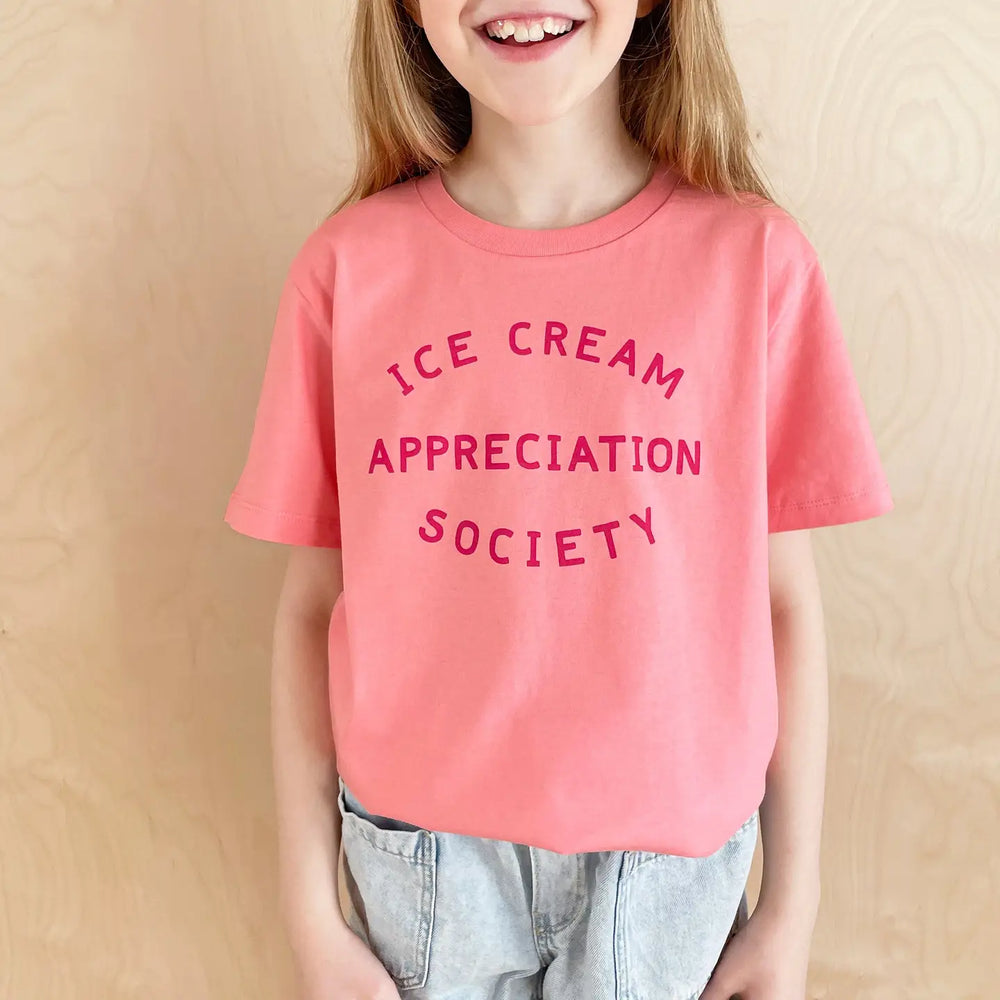 Ice Cream Appreciation Society - Kid's T-shirt - Bubble Gum - 5-6 years