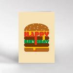 Happy Birthday Burger Card