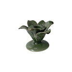 Palm Tree Ceramic Candle Holder - Green