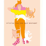 Cats Sleeping Birthday Card