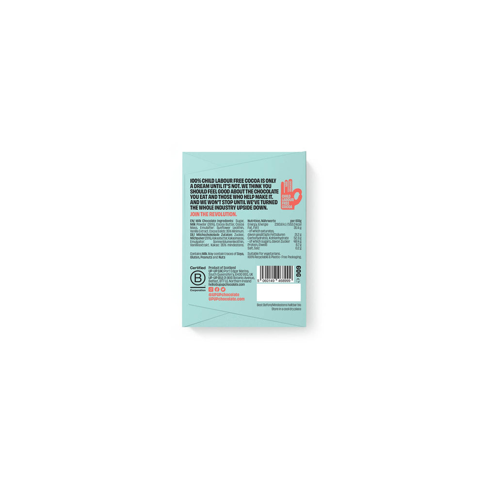 UP-UP Milk Chocolate Bar 60g | Ethical
