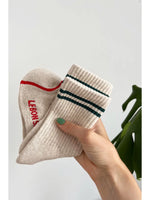 Boyfriend Socks: Oatmeal