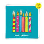 Candles Sequin Greetings Card