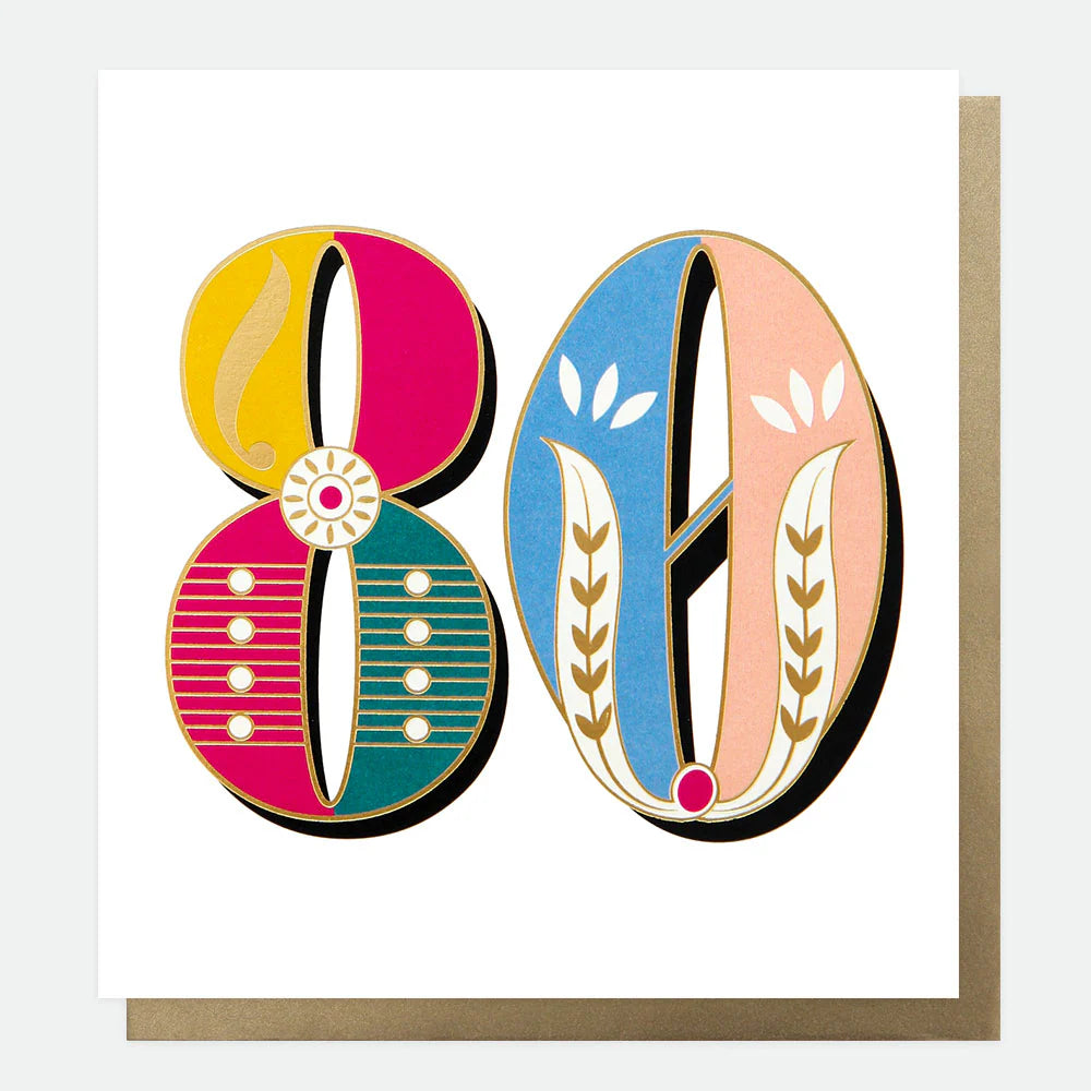 Birthday Card - Age 80