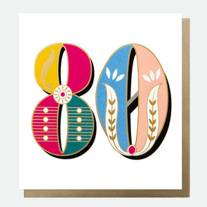 Birthday Card - Age 80