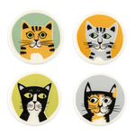 Hannah Turner Hand-Made Ceramic Cat Coasters