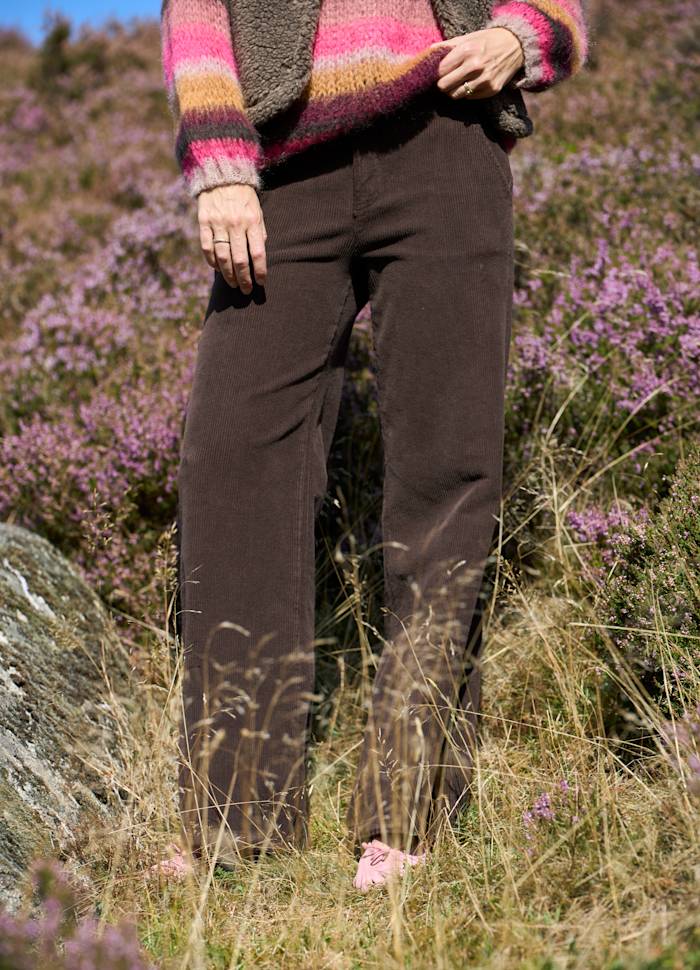 Cora Cord Trousers - Coffee