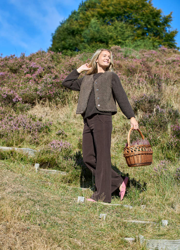 Cora Cord Trousers - Coffee