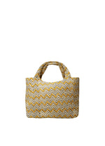 Ceden Block Printed Handbag - Yellow