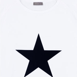 Robyn Top - White With Navy Star