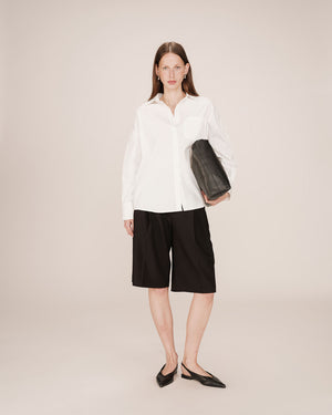 Sira Oversized Cotton Shirt - Ivoire