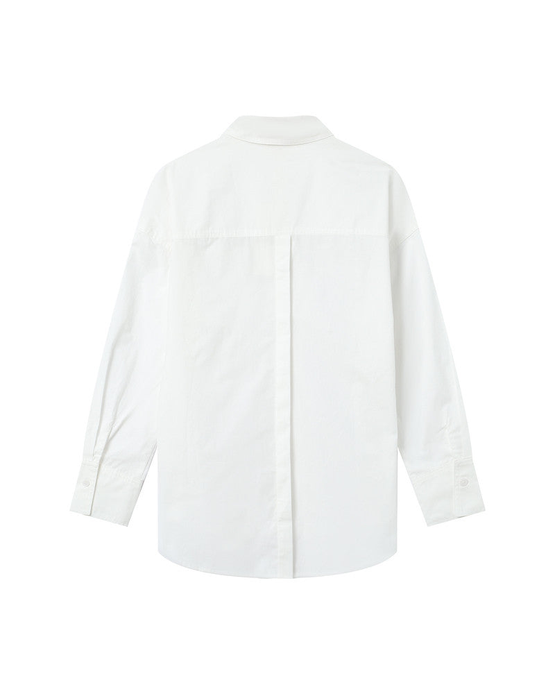 Sira Oversized Cotton Shirt - Ivoire