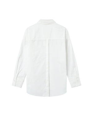 Sira Oversized Cotton Shirt - Ivoire