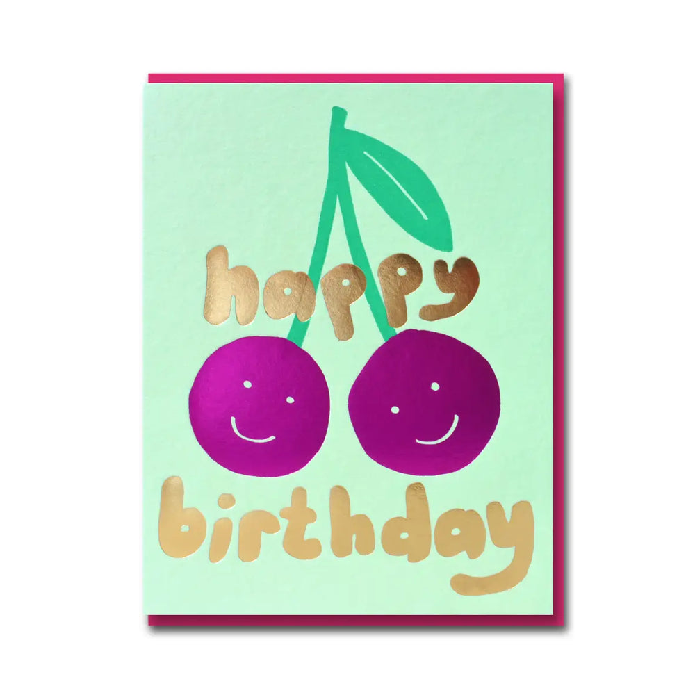 Cherries Birthday Card