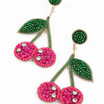 Pink Cherry Earrings